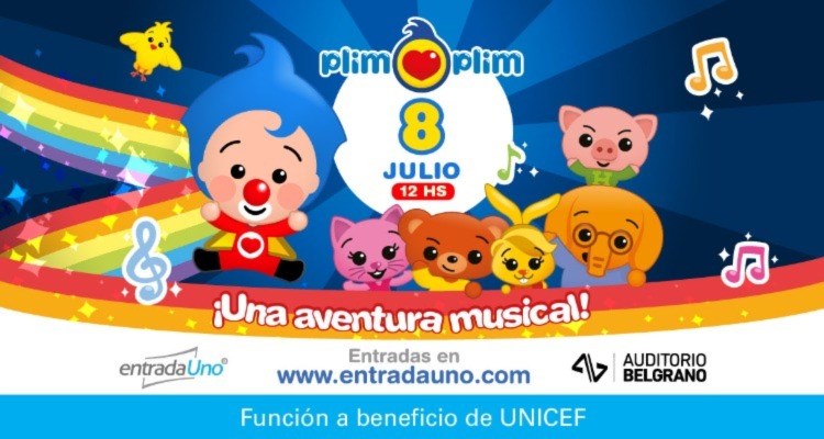 Funci N A Beneficio De Unicef Argentina De Plim Plim Una Aventura